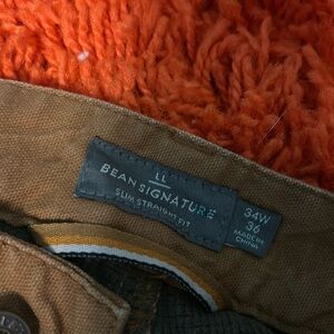 LL Bean signature slim straight fit 34w 36